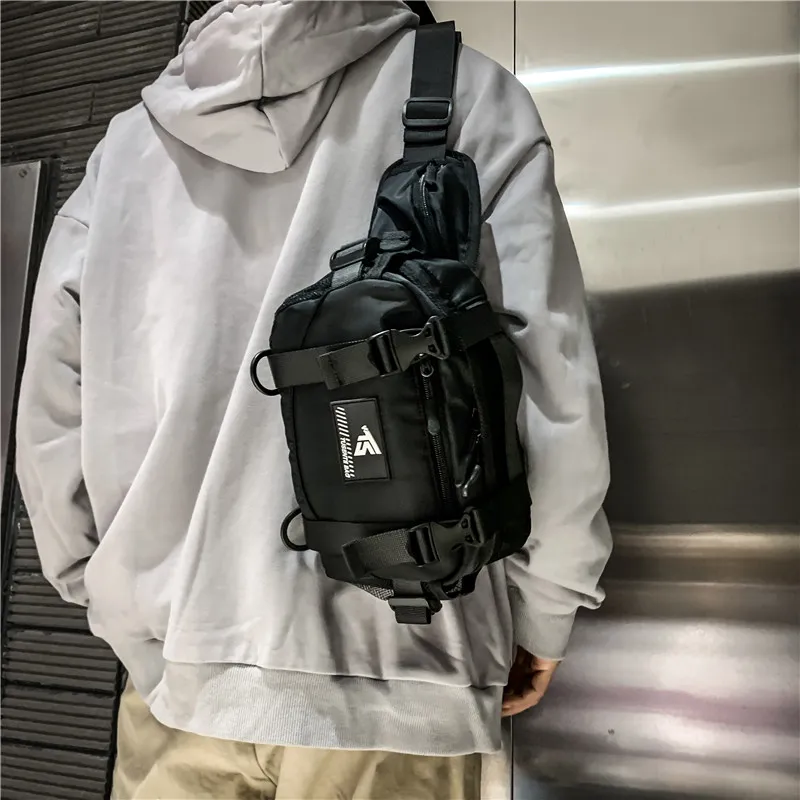 Alcohol Dragon Oxford Fanny Pack Shoulder Bag Crossbody Bag Regular Unisex White &/Black &/Black-16