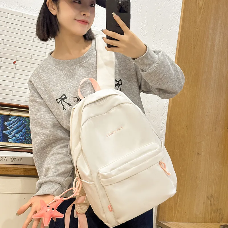 Alcohol Dragon Nylon Backpack Regular Women's Multicolor-22