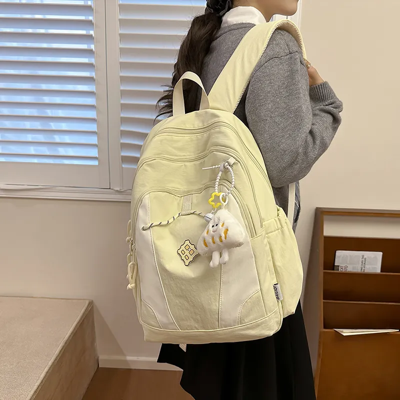 Alcohol Dragon Nylon Backpack Women's Multicolor-20