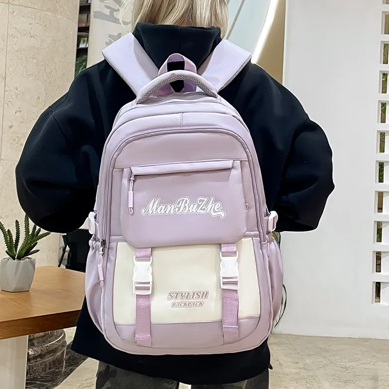 Alcohol Dragon Nylon Backpack Regular Unisex Multicolor-24