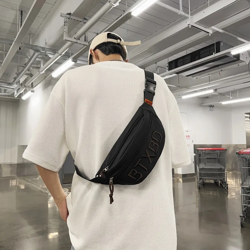 Alcohol Dragon Nylon Fabric Sling Bag Regular Unisex Black/White/Gray/Red/Orange-10