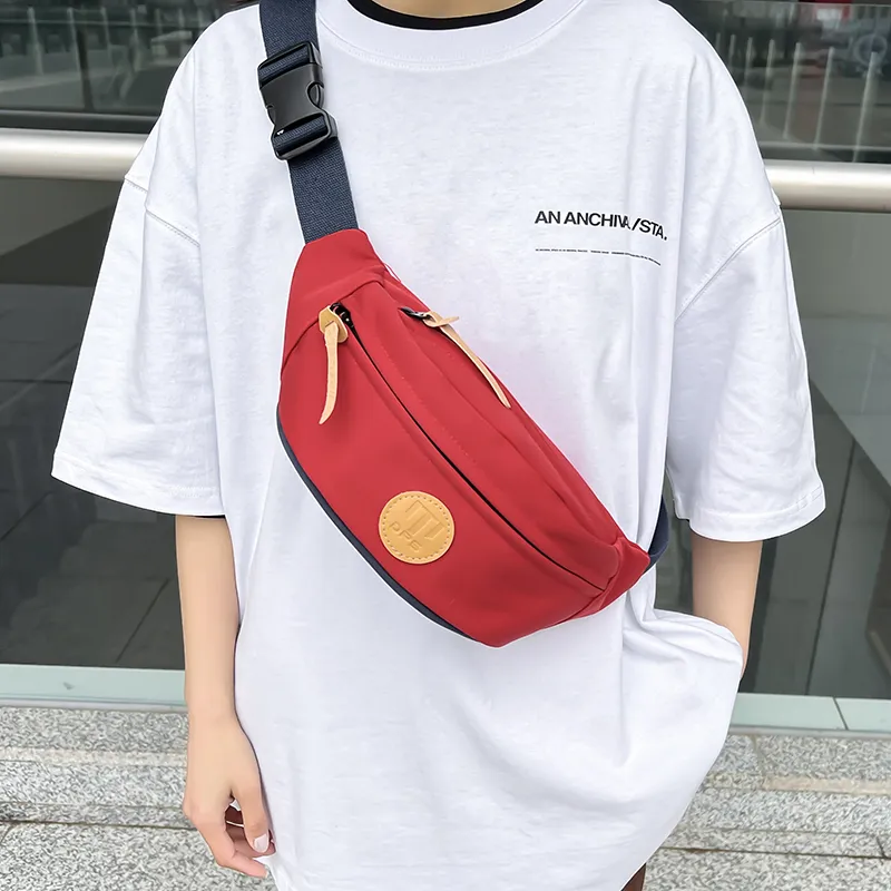 Alcohol Dragon Oxford Sling Bag Regular Unisex Light Gray/Khaki/Orange Red/Lake Green/Black-26