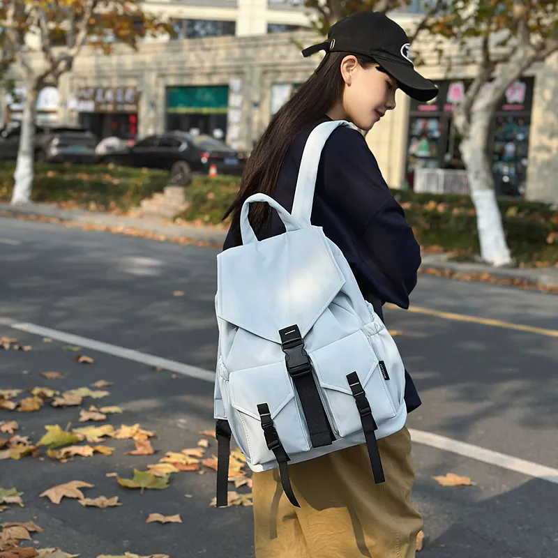 Alcohol Dragon Nylon Backpack Regular Unisex Multicolor-28