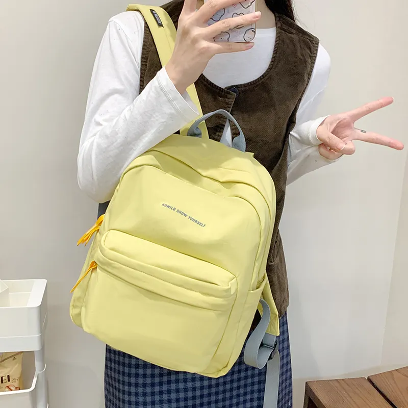 Alcohol Dragon Nylon Fabric Backpack Large Size Women's Multicolor-13