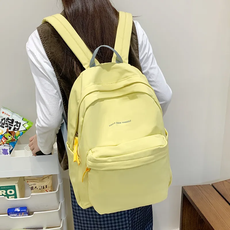 Alcohol Dragon Nylon Fabric Backpack Large Size Women's Multicolor-12