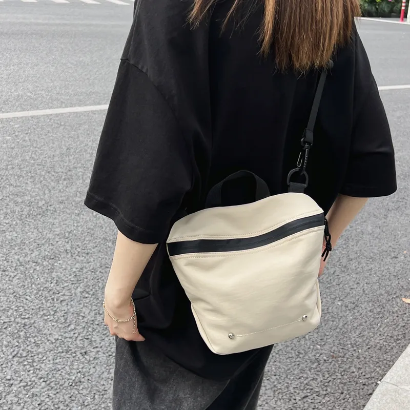 Alcohol Dragon Nylon Fabric Crossbody One Shoulder Handbag Unisex Black/White/Green/Orange/Yellow-9