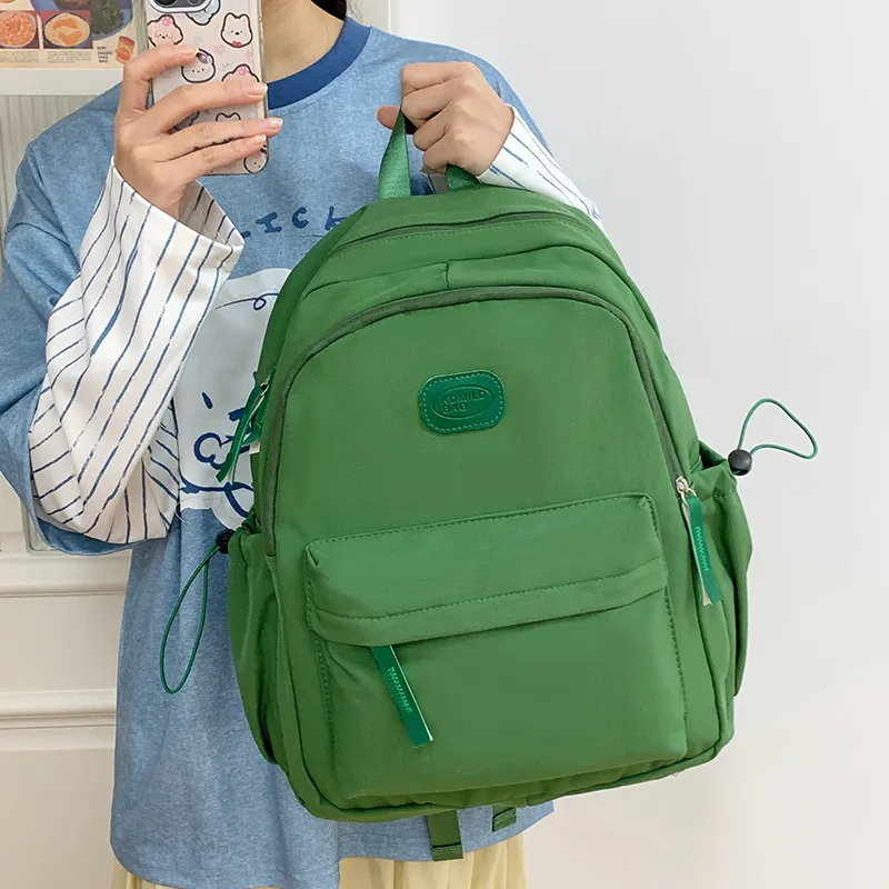 Alcohol Dragon Nylon Fabric Backpack Unisex Multicolor-29