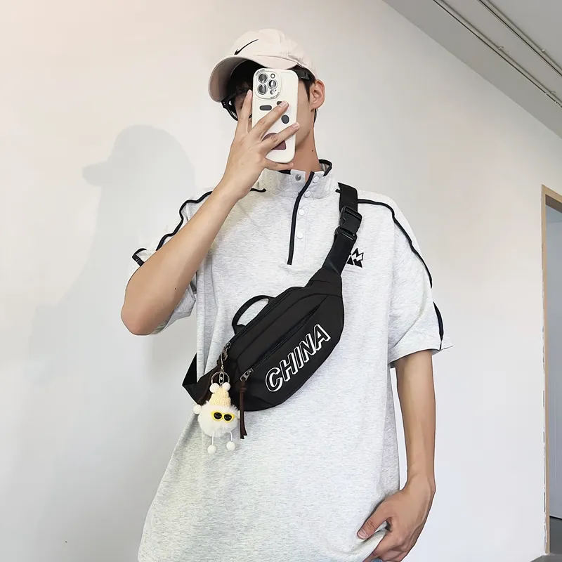 Alcohol Dragon Nylon Sling Bag Regular Unisex Brown/Green/Black/White-11