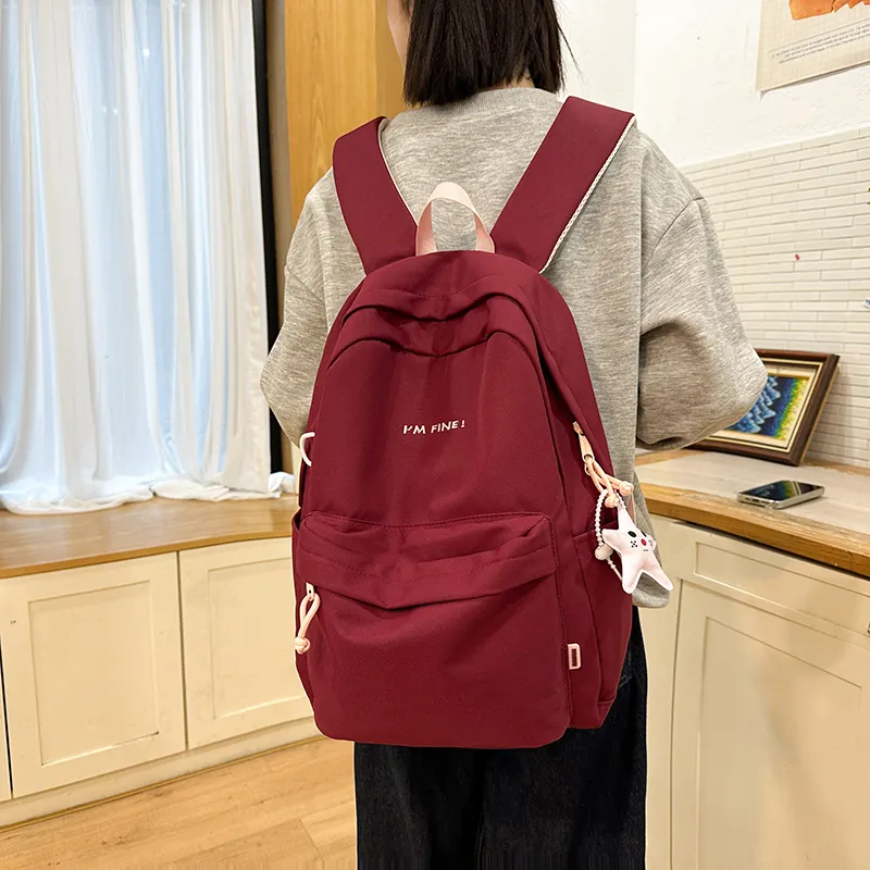 Alcohol Dragon Nylon Backpack Regular Women's Multicolor-14