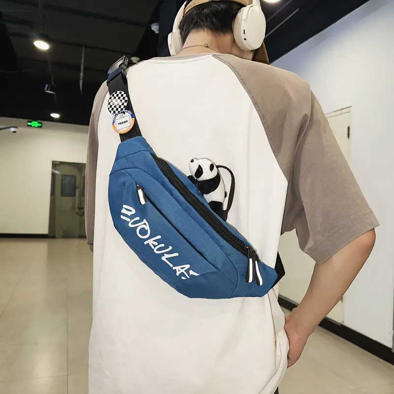 Alcohol Dragon Nylon Sling Bag Regular Unisex Black/Blue/Brown/Green/Khaki-8