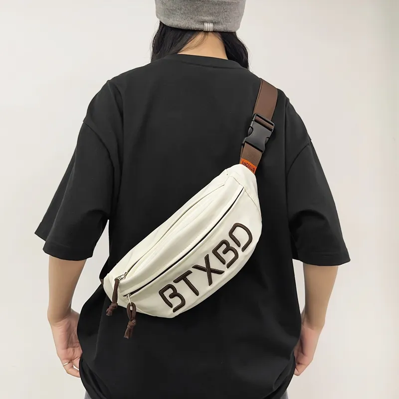 Alcohol Dragon Nylon Fabric Sling Bag Regular Unisex Black/White/Gray/Red/Orange-15