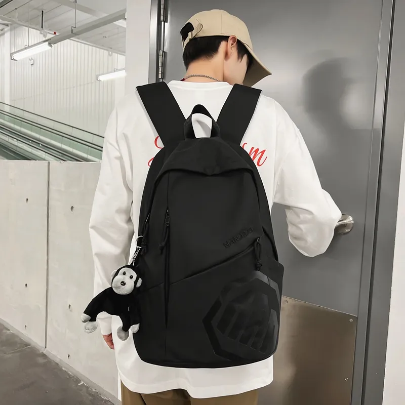 Alcohol Dragon Nylon Backpack Regular Unisex Multicolor-41