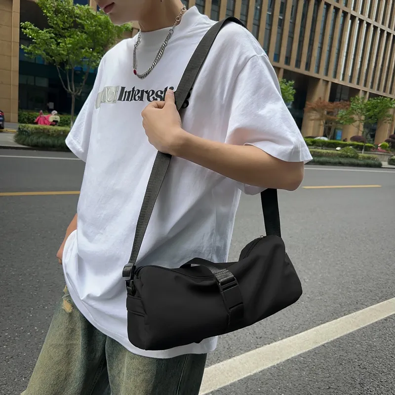 Alcohol Dragon Nylon Crossbody Bag Shoulder Bag Regular Unisex Black/Red/Pink/White/Blue/Yellow-28