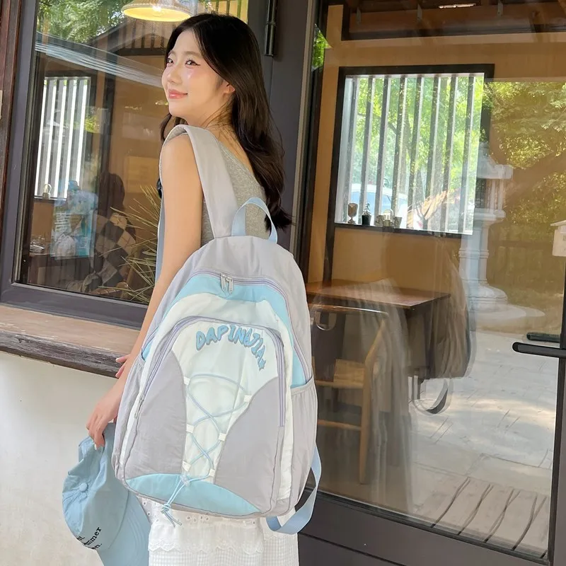 Alcohol Dragon Nylon Backpack Women's Multicolor-20
