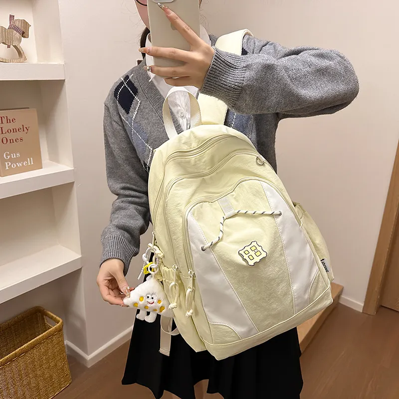 Alcohol Dragon Nylon Backpack Women's Multicolor-25
