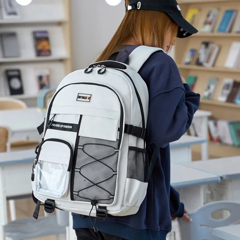 Alcohol Dragon Polyester Backpack Unisex Multicolor-15
