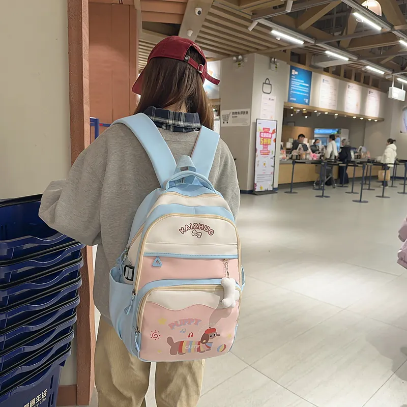 Alcohol Dragon Nylon Backpack Women's Multicolor-16