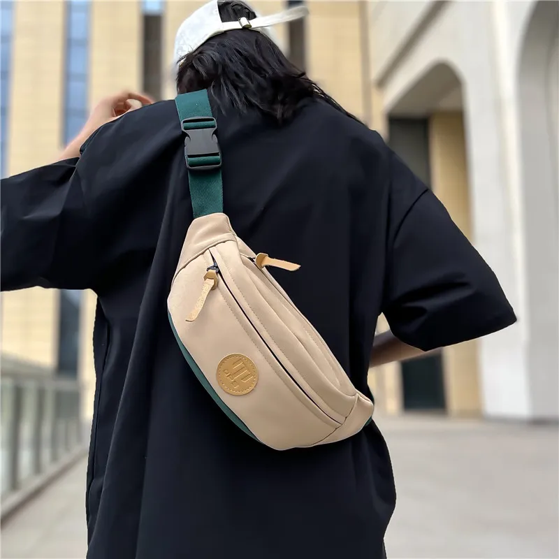 Alcohol Dragon Oxford Sling Bag Regular Unisex Light Gray/Khaki/Orange Red/Lake Green/Black-20