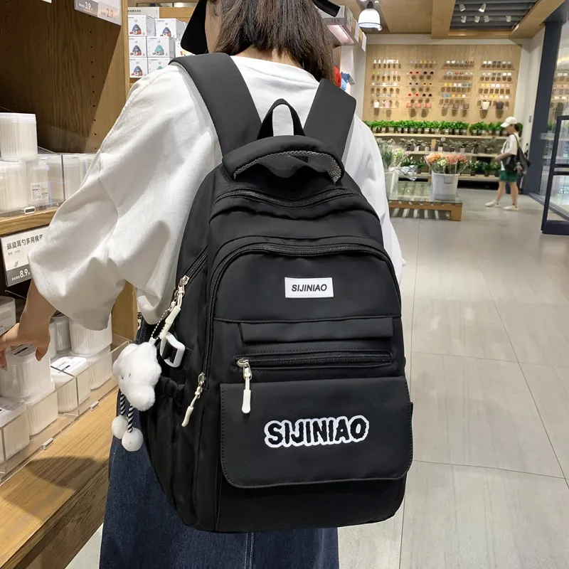 Alcohol Dragon Nylon Backpack Regular Unisex Multicolor-5