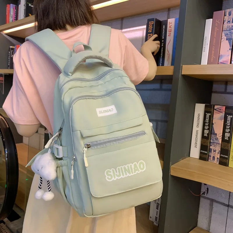 Alcohol Dragon Nylon Backpack Regular Unisex Multicolor-27