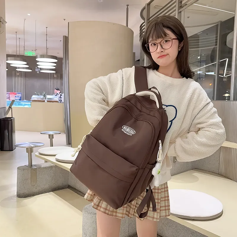 Alcohol Dragon Nylon Backpack Women's Multicolor-10