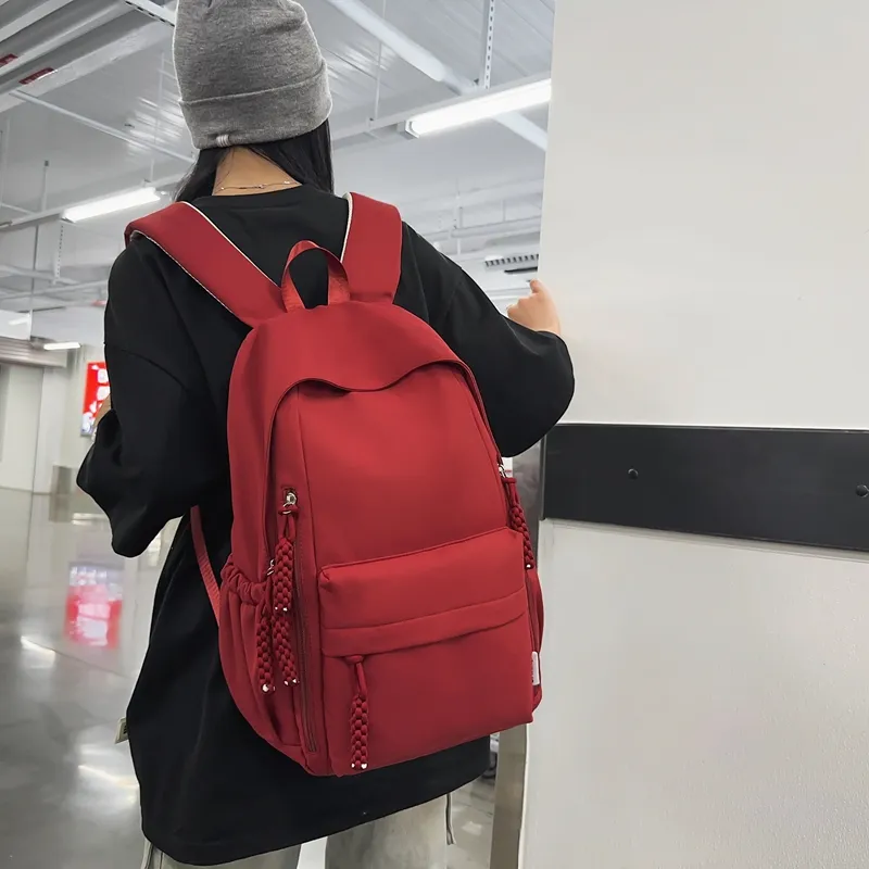 Alcohol Dragon Nylon Backpack Regular Unisex Multicolor-20