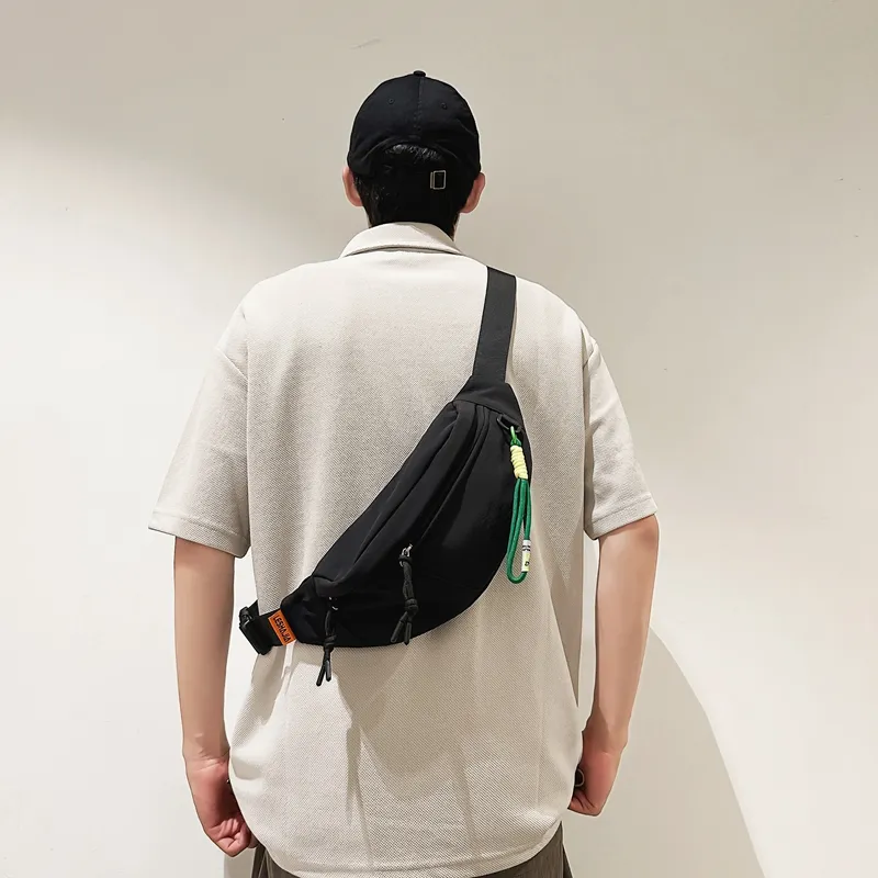 Alcohol Dragon Nylon Sling Bag Regular Unisex Black/Khaki/Red/White/Camel-22