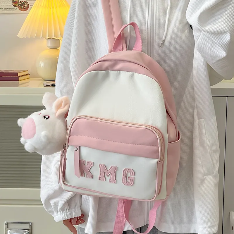 Alcohol Dragon Nylon Backpack Regular Unisex Pink/Blue/Black/Yellow/Green-14