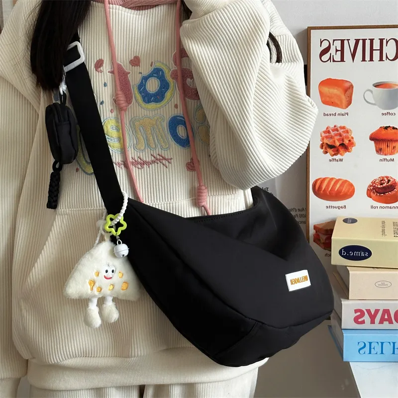 Alcohol Dragon Polyester Crossbody Bag, Shoulder Bag Unisex Black/Pink/Yellow/Ecru-12