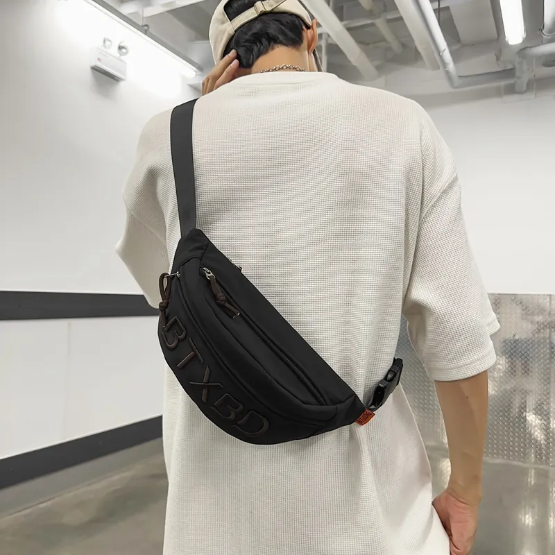 Alcohol Dragon Nylon Fabric Sling Bag Regular Unisex Black/White/Gray/Red/Orange-11