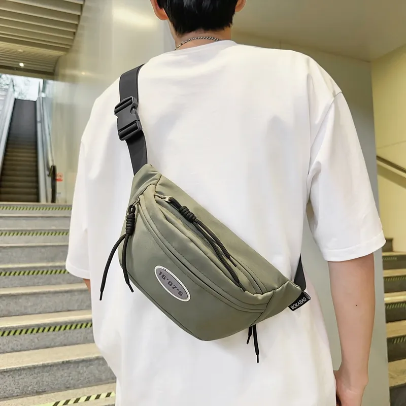 Alcohol Dragon Nylon Fanny Pack Crossbody Bag Sling Bag Regular Unisex Black/White/Green/Khaki/Red/Gray-1