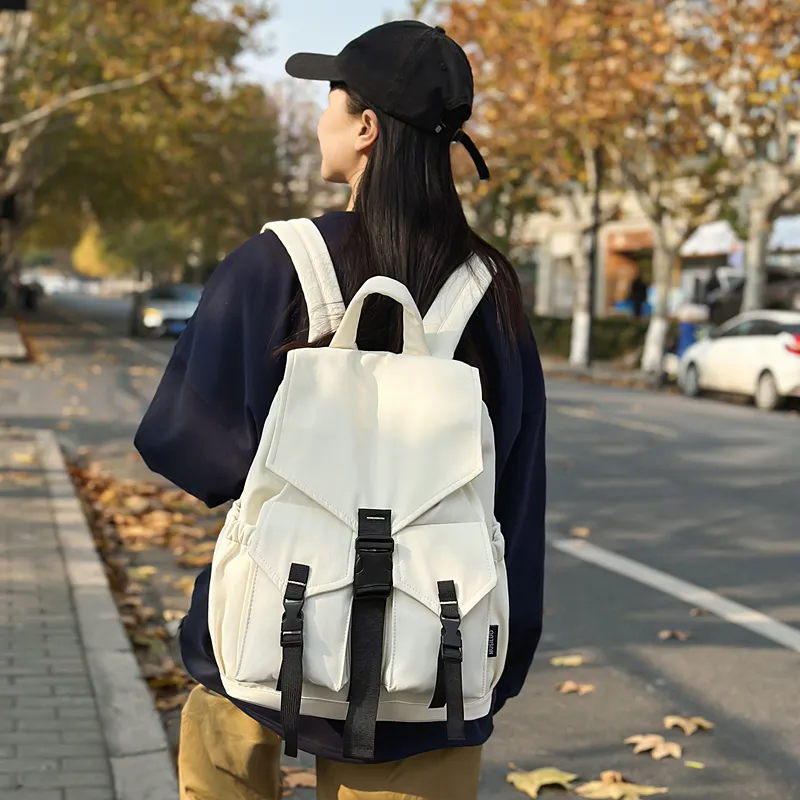 Alcohol Dragon Nylon Backpack Regular Unisex Multicolor-14