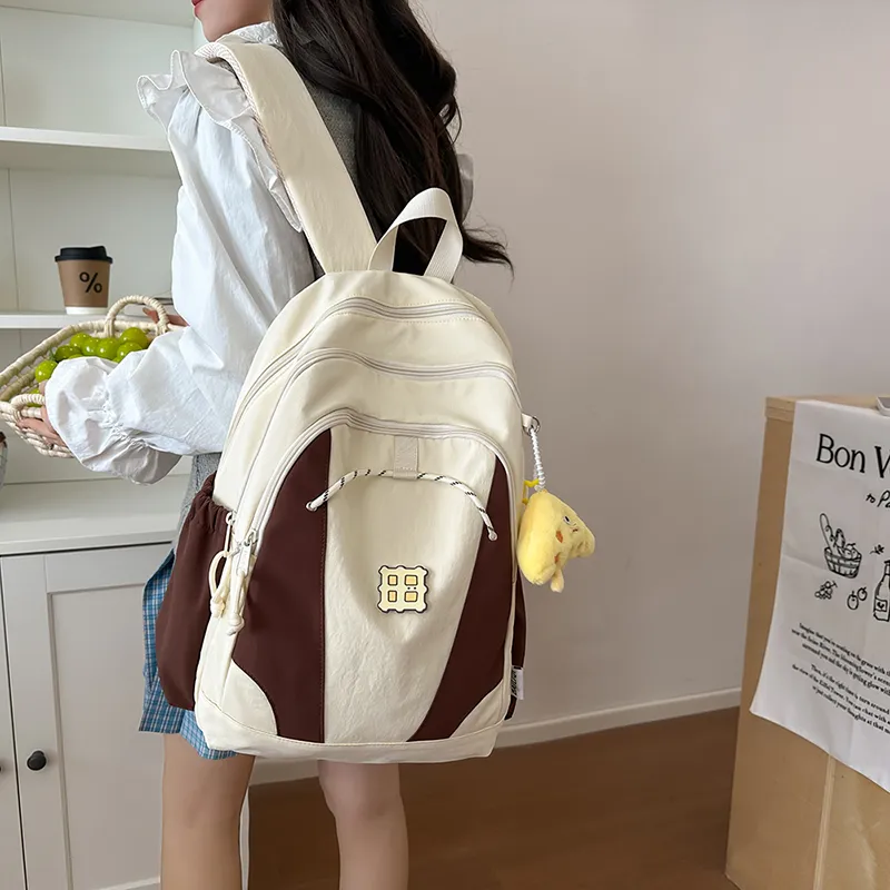 Alcohol Dragon Nylon Backpack Women's Multicolor-17