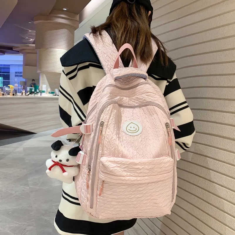 Alcohol Dragon Nylon Backpack Women's Multicolor-14