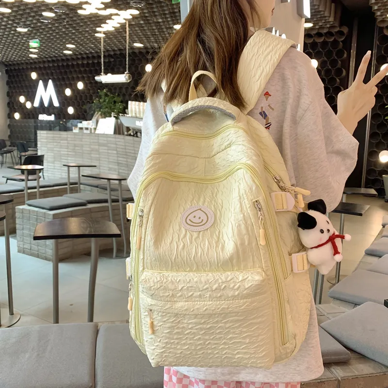 Alcohol Dragon Nylon Backpack Women's Multicolor-11