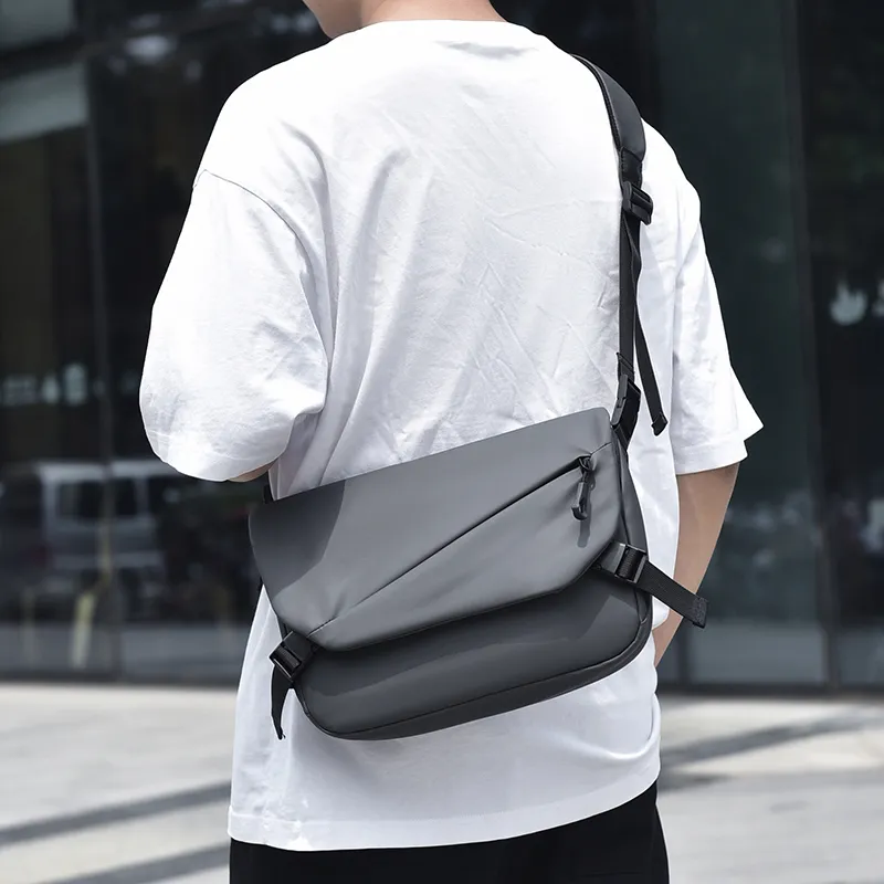 Alcohol Dragon Nylon Shoulder Bag Men's Multicolor-5