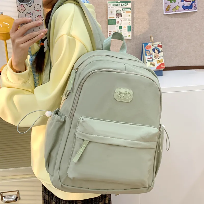 Alcohol Dragon Nylon Fabric Backpack Unisex Multicolor-34