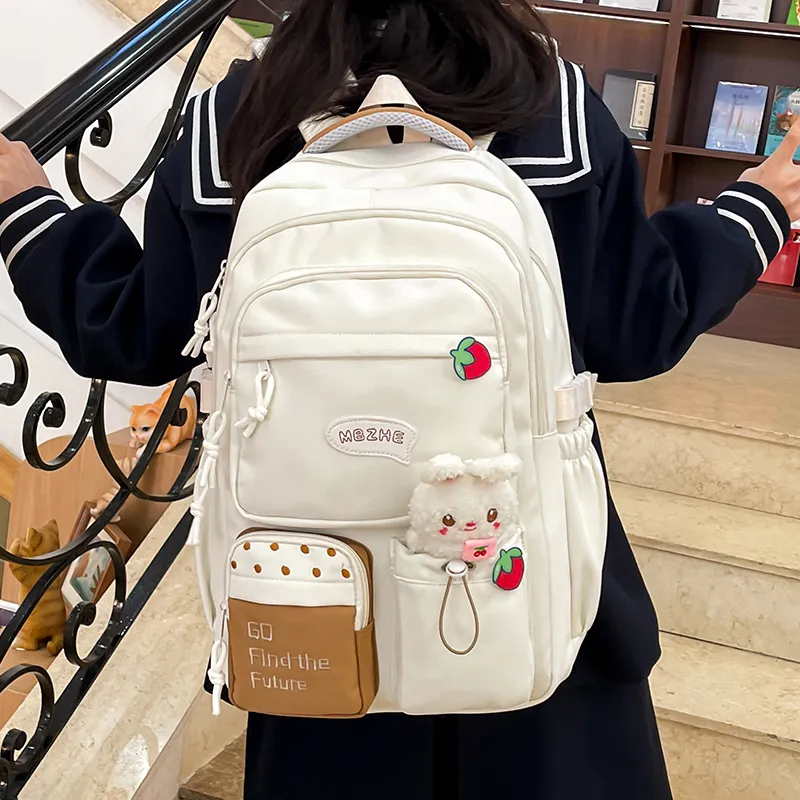 Alcohol Dragon Canvas Backpack Regular Women's Multicolor-8