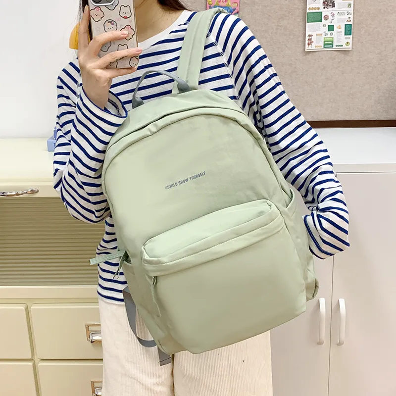 Alcohol Dragon Nylon Fabric Backpack Large Size Women's Multicolor-31