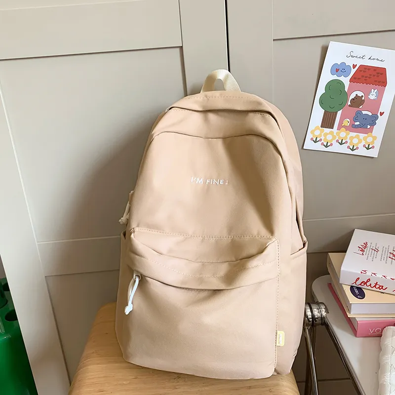 Alcohol Dragon Nylon Backpack Regular Women's Multicolor-41