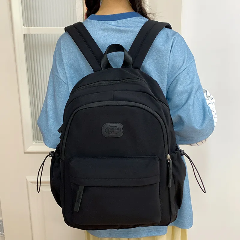 Alcohol Dragon Nylon Fabric Backpack Unisex Multicolor-3