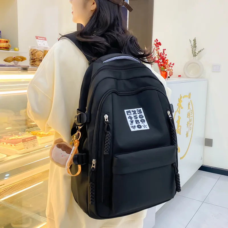Alcohol Dragon Nylon Backpack Women's Multicolor-1