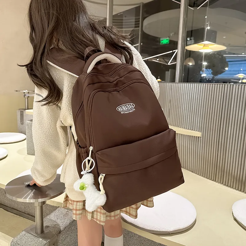 Alcohol Dragon Nylon Backpack Women's Multicolor-7