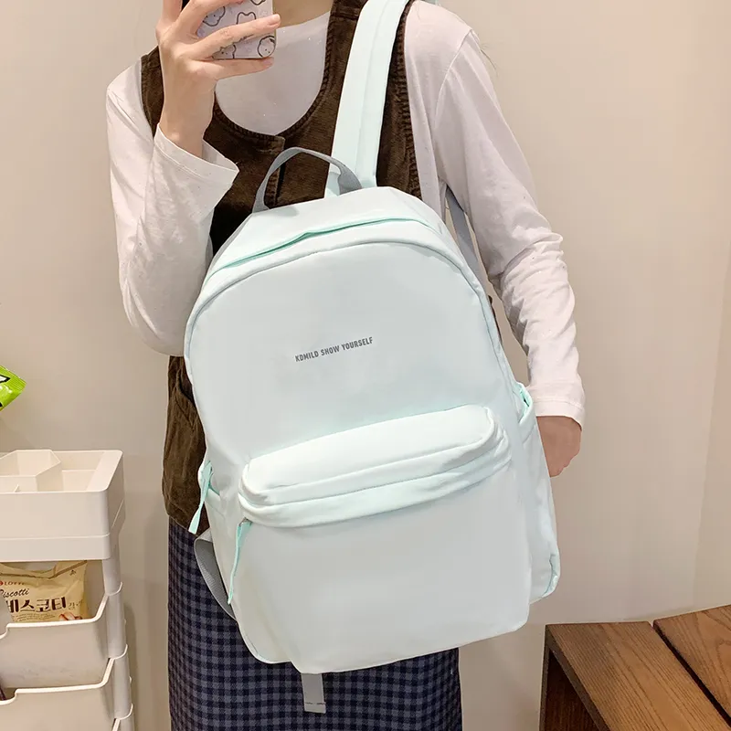 Alcohol Dragon Nylon Fabric Backpack Large Size Women's Multicolor-38