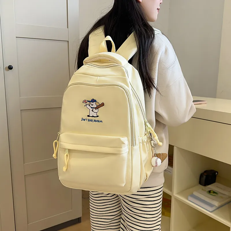Alcohol Dragon Nylon Backpack Regular Women's Multicolor-13