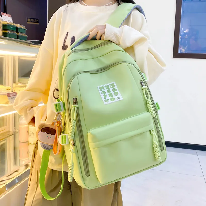 Alcohol Dragon Nylon Backpack Women's Multicolor-27