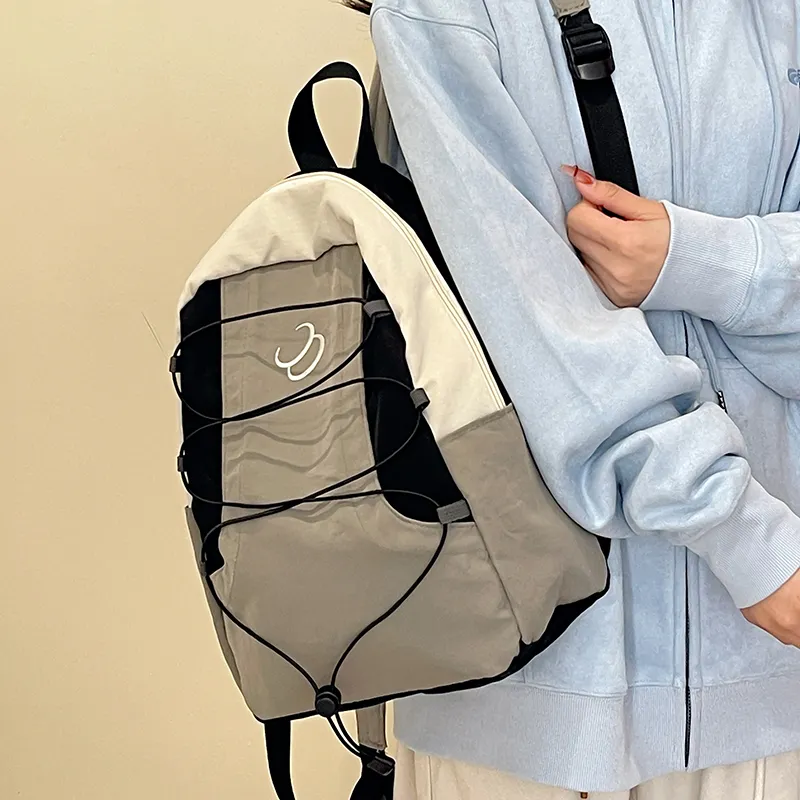 Alcohol Dragon Nylon Backpack Regular Unisex Green/Blue/Gray-8