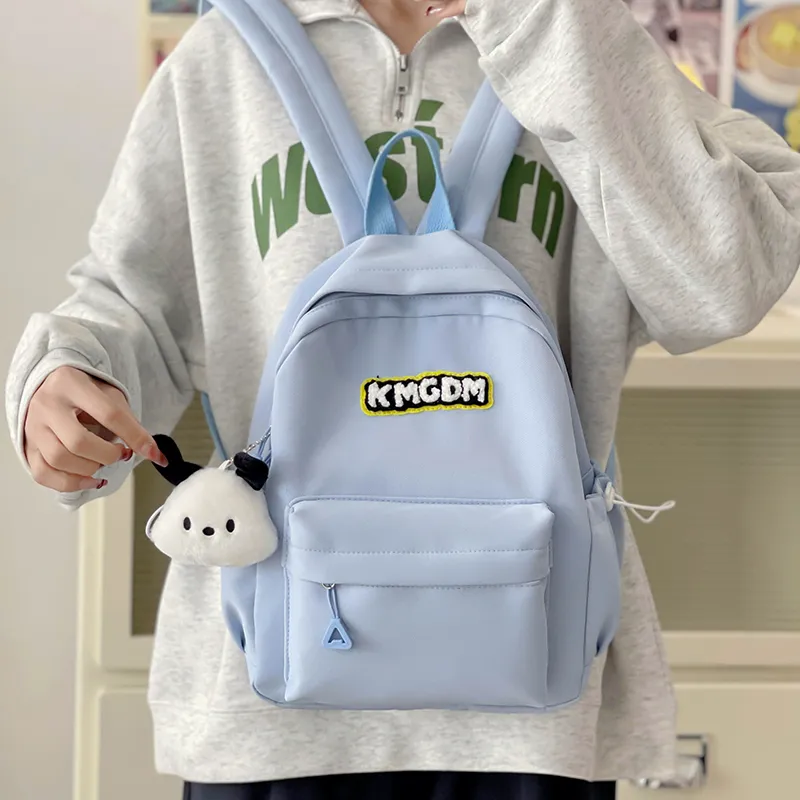 Alcohol Dragon Nylon Backpack Regular Unisex Pink/White/Black/Blue/Yellow-3