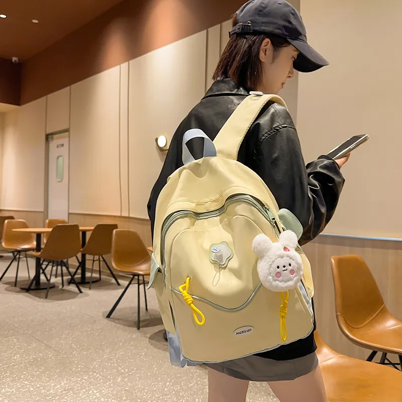 Alcohol Dragon Nylon Backpack Women's Multicolor-22