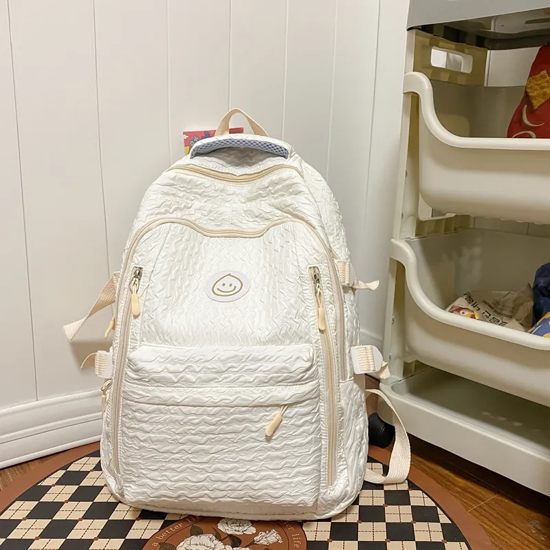 Alcohol Dragon Nylon Backpack Women's Multicolor-5